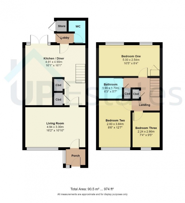 Floor Plan Image for 3 Bedroom Terraced House for Sale in Lyndale Road, Coventry