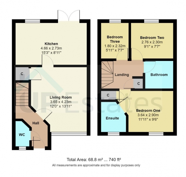 Floor Plan Image for 3 Bedroom Semi-Detached House for Sale in Harold Rafferty Close, Coventry