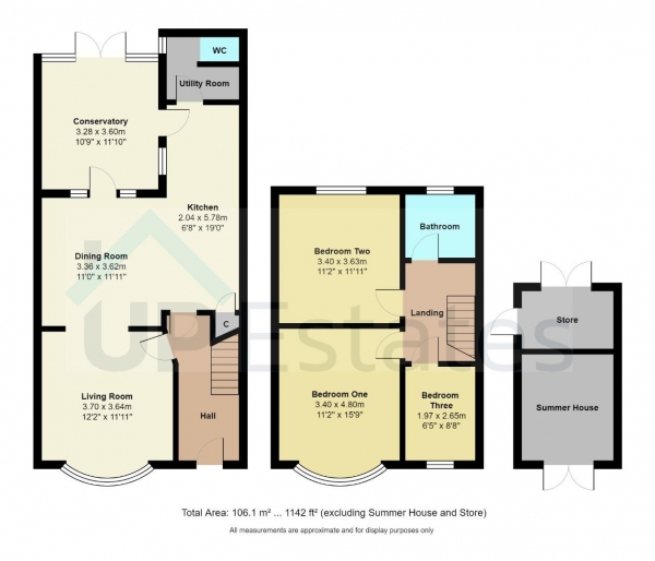 Floor Plan Image for 3 Bedroom Terraced House for Sale in Tennyson Road, Poets Corner, Coventry