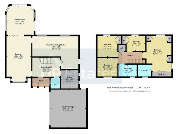 Floor Plan Image for 4 Bedroom Detached House for Sale in Hidcote Close, Maple Park, Nuneaton