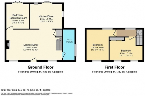 Floor Plan Image for 3 Bedroom Semi-Detached House for Sale in Park View Cottage, Recreation Road, Coventry