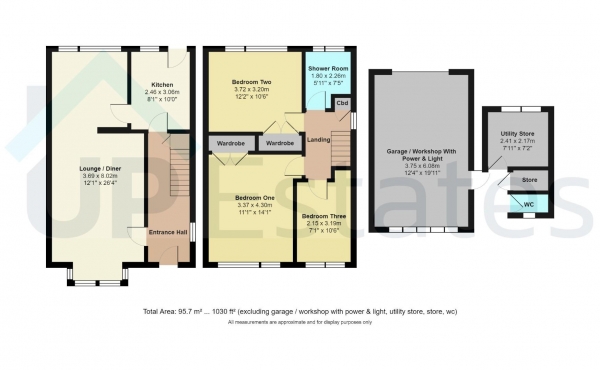 Floor Plan Image for 3 Bedroom Semi-Detached House for Sale in Tennyson Road, Poets Corner, Coventry