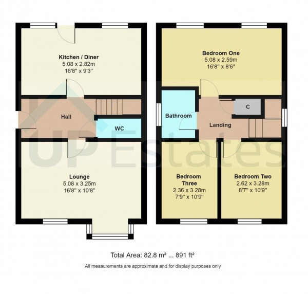 Floor Plan Image for 3 Bedroom Detached House for Sale in Beverley Avenue, Stockingford, Nuneaton