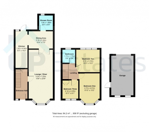 Floor Plan Image for 3 Bedroom Terraced House for Sale in Honiton Road, Wyken, Coventry