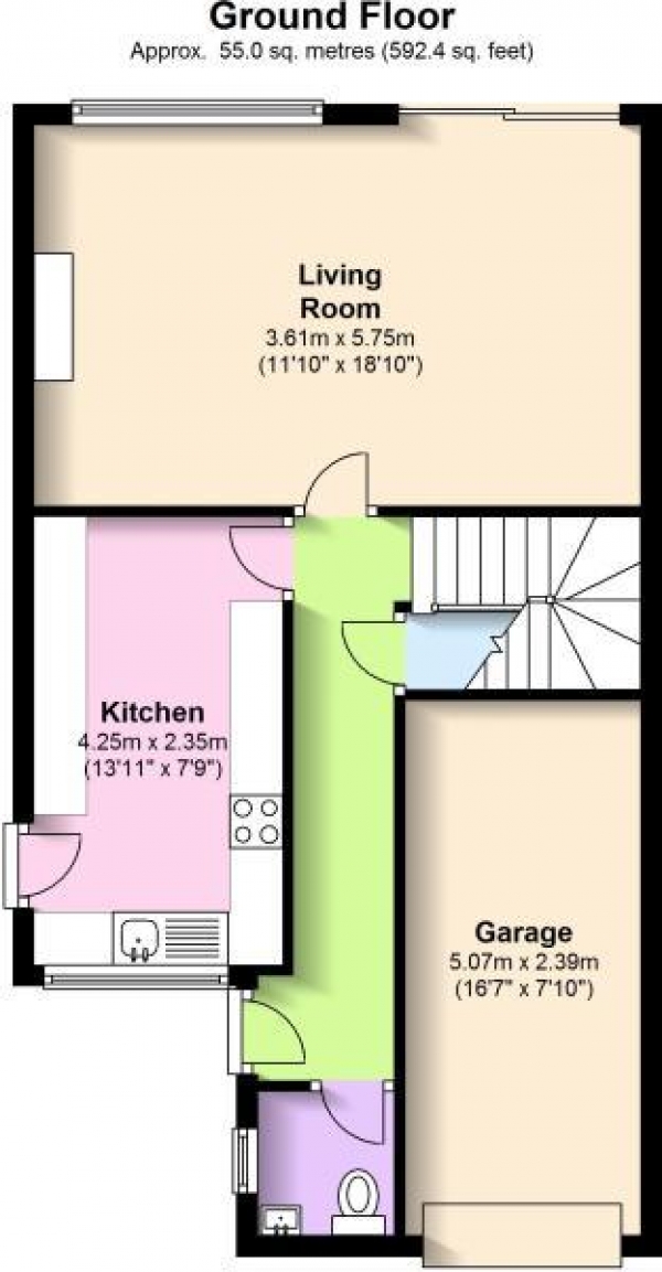 Floor Plan Image for 4 Bedroom Detached House for Sale in Horsford Road, Cheylesmore, Coventry