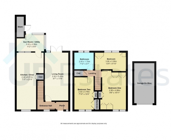 Floor Plan Image for 3 Bedroom Terraced House for Sale in Westmorland Road, Wyken, Coventry