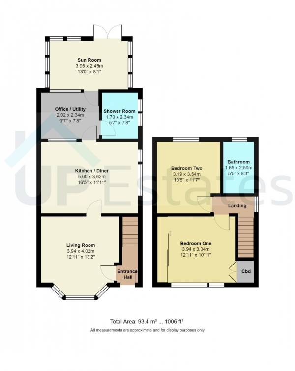 Floor Plan Image for 2 Bedroom Semi-Detached House for Sale in Rugby Road, Binley Woods, Coventry