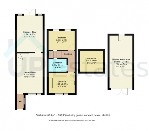 Floor Plan Image for 2 Bedroom Terraced House for Sale in Lower Road, Barnacle