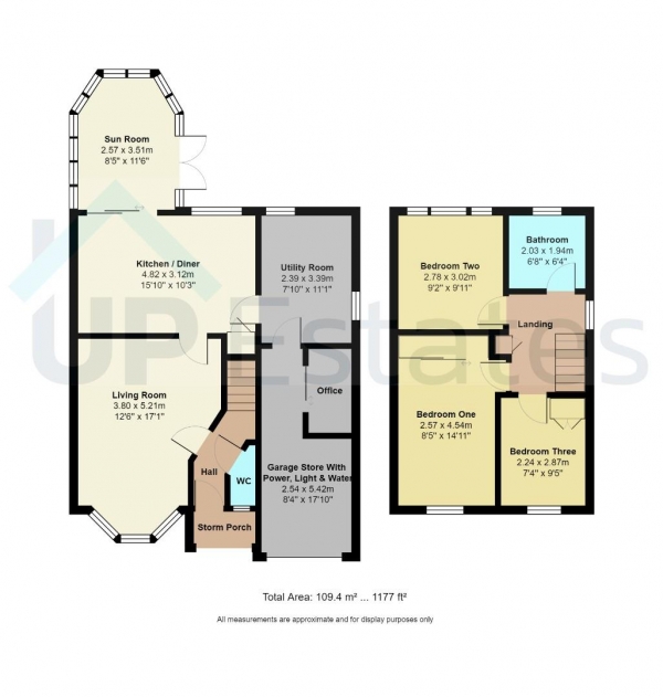 Floor Plan Image for 3 Bedroom Detached House for Sale in Polperro Drive, Allesley Green, Coventry