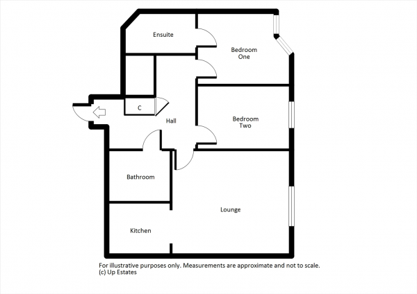 Floor Plan Image for 2 Bedroom Apartment to Rent in CV Central Manor House Drive