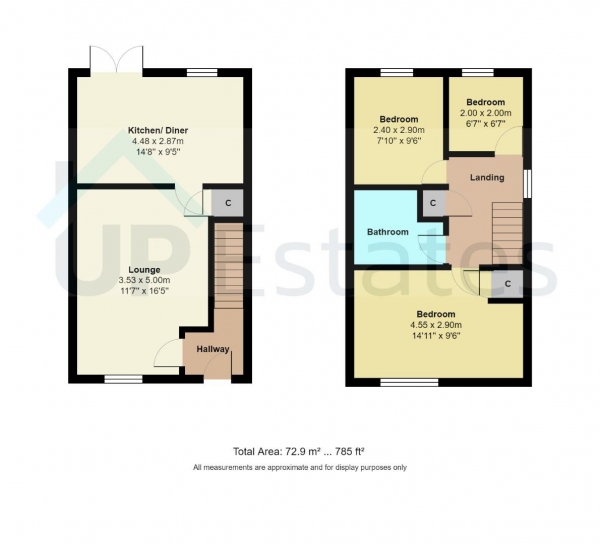 Floor Plan Image for 3 Bedroom Semi-Detached House for Sale in Celandine Road, Coventry