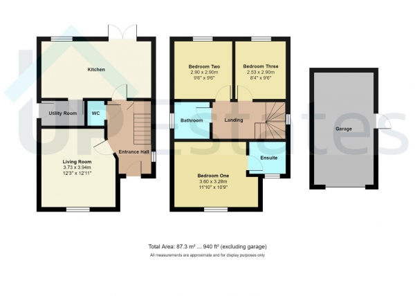 Floor Plan Image for 3 Bedroom Detached House for Sale in James Fullarton Way, Coventry