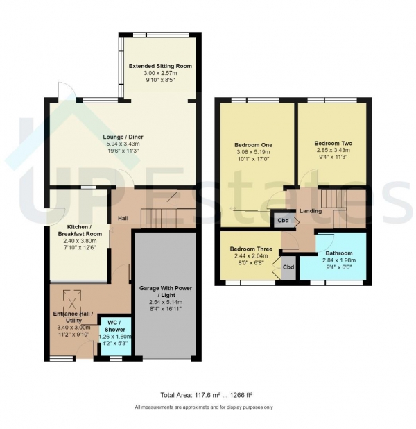 Floor Plan Image for 3 Bedroom Semi-Detached House for Sale in Portree Avenue, Binley, Coventry