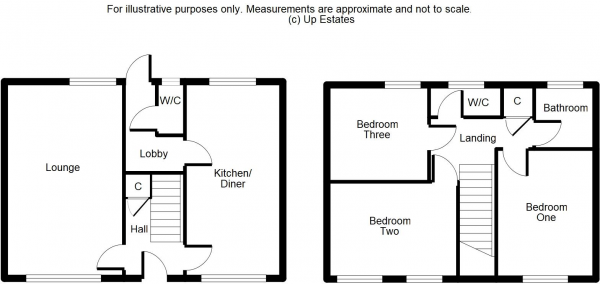 Floor Plan Image for 3 Bedroom Terraced House for Sale in Flamborough Close, Binley, Coventry