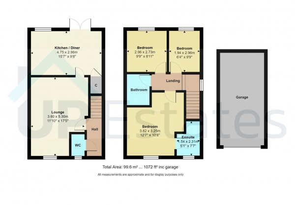 Floor Plan Image for 3 Bedroom Semi-Detached House for Sale in Ashtree Close, off the Long Shoot, Nuneaton