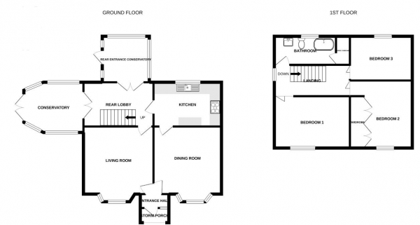 Floor Plan Image for 3 Bedroom Cottage for Sale in Royal Oak Lane, Ash Green, Coventry