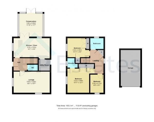 Floor Plan Image for 3 Bedroom Detached House for Sale in Matilda Mews, Coventry