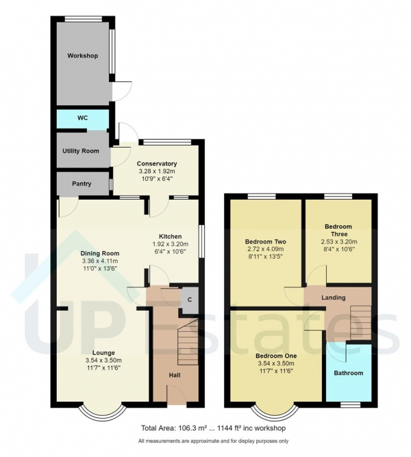 Floor Plan Image for 3 Bedroom Semi-Detached House for Sale in Cleveland Road, Hinckley