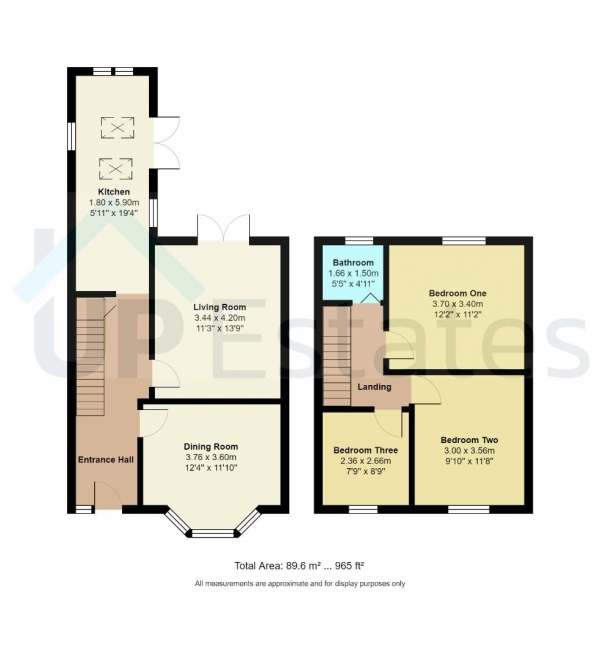 Floor Plan Image for 3 Bedroom End of Terrace House for Sale in Poole Road, Coundon, Coventry