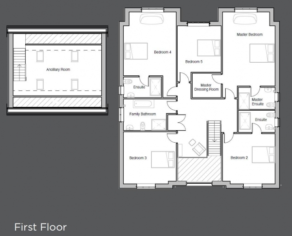 Floor Plan for Plot for Sale in Plot 2, The Kilns, Breach Lane, Earl Shilton, Leicester, LE9, 7FB - Guide Price &pound335,000