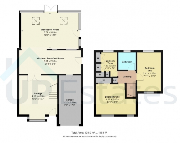 Floor Plan Image for 3 Bedroom Detached House for Sale in HEAVILY EXTENDED, Cambridge Drive, Nuneaton