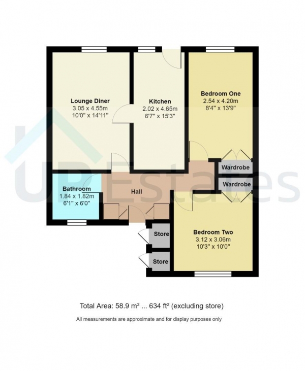 Floor Plan Image for 2 Bedroom Maisonette for Sale in Diana Drive, Coventry