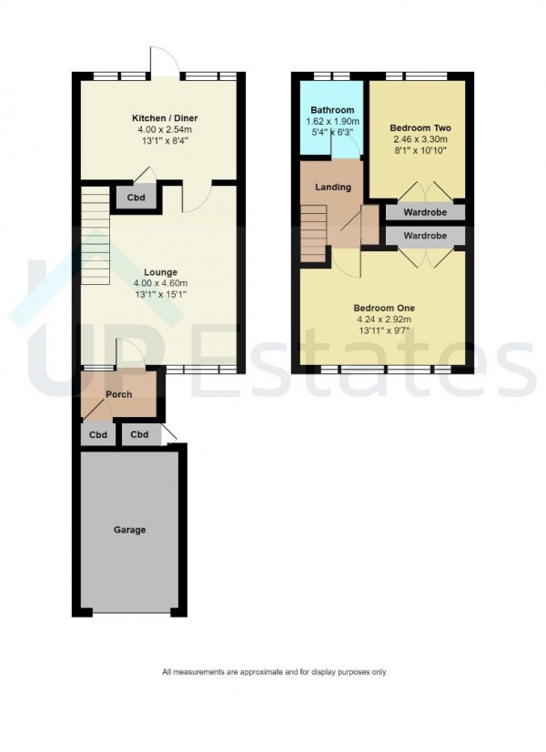 Floor Plan Image for 2 Bedroom Terraced House for Sale in Bredon Avenue, Binley, Coventry