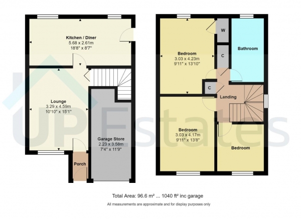 Floor Plan Image for 3 Bedroom Semi-Detached House for Sale in Deanston Croft, Walsgrave, Coventry