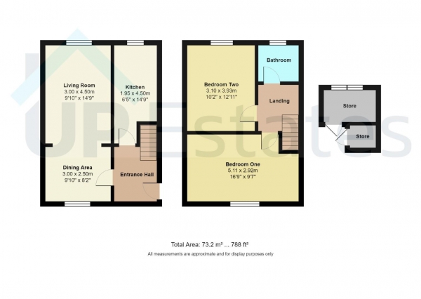 Floor Plan Image for 2 Bedroom End of Terrace House for Sale in Aldrich Avenue, Coventry