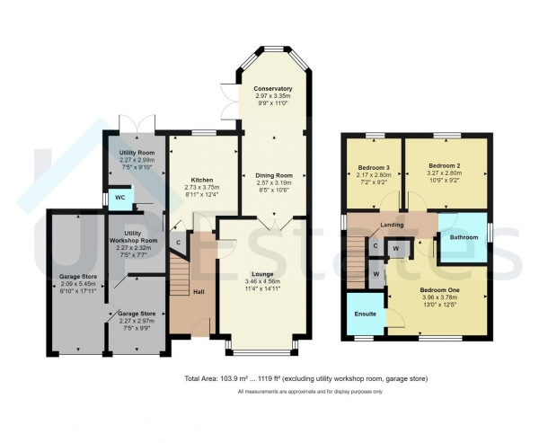 Floor Plan Image for 3 Bedroom Detached House for Sale in Penzance Way, Horeston Grange, Nuneaton