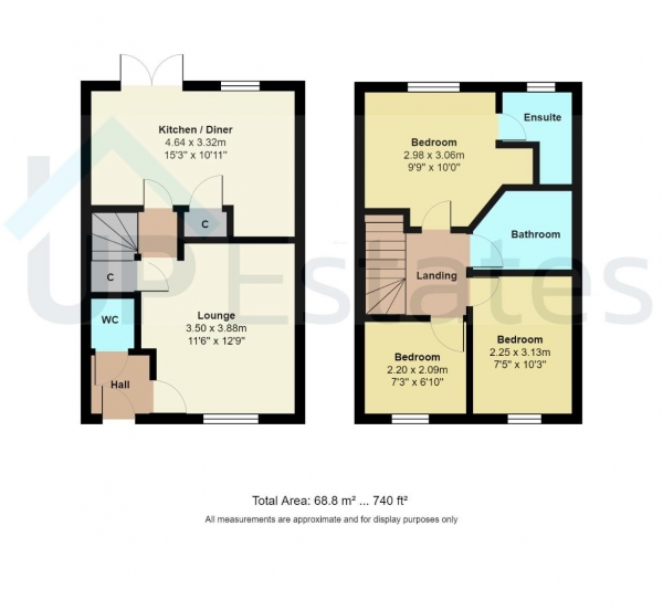 Floor Plan Image for 3 Bedroom Semi-Detached House for Sale in Roberts Grove, Coventry