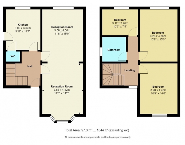 Floor Plan Image for 3 Bedroom Semi-Detached House for Sale in Earls Road, Nuneaton