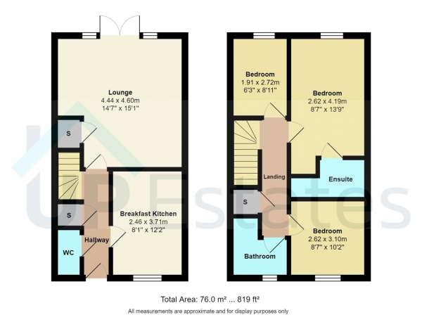 Floor Plan Image for 3 Bedroom Semi-Detached House for Sale in Chaser Mews, Camphill, Nuneaton