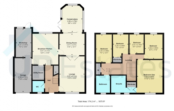 Floor Plan Image for 5 Bedroom Detached House for Sale in Tiverton Drive, Horeston Grange, Nuneaton