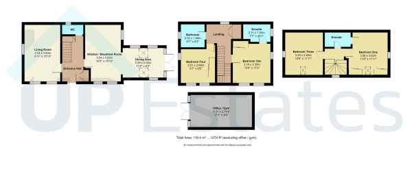 Floor Plan Image for 4 Bedroom Detached House for Sale in Top Knot Close, Nuneaton