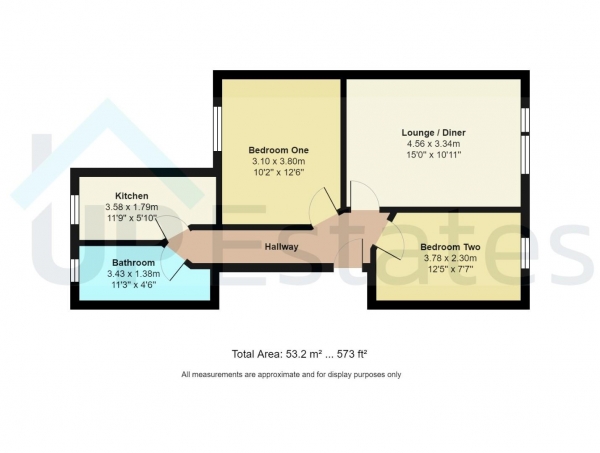 Floor Plan Image for 2 Bedroom Apartment for Sale in Albany Road, Earlsdon, Coventry