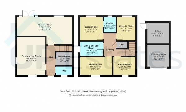 Floor Plan Image for 4 Bedroom Detached House for Sale in Arderne De Gray Road, Wolston