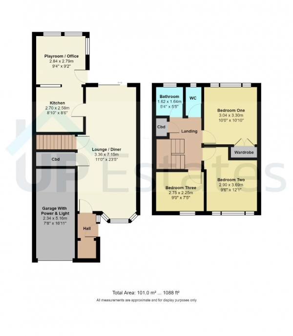 Floor Plan Image for 3 Bedroom Semi-Detached House for Sale in Esher Drive, Cheylesmore, Coventry