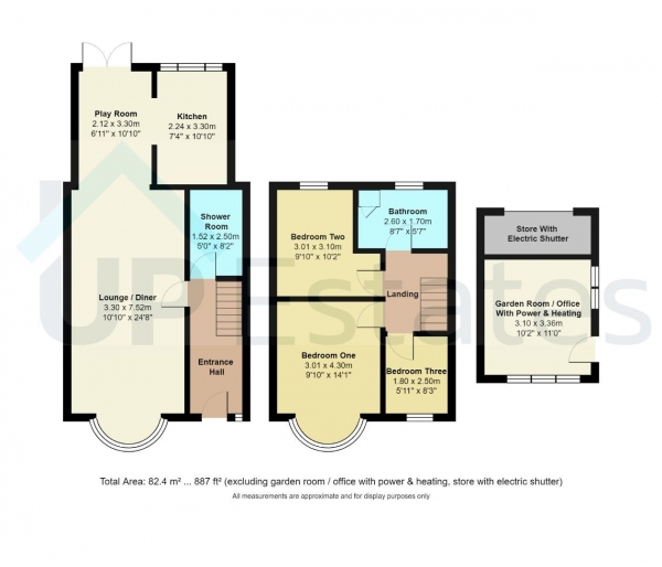 Floor Plan Image for 3 Bedroom Terraced House for Sale in Ashington Grove, Coventry