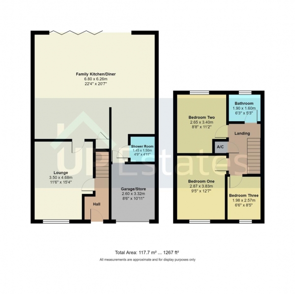 Floor Plan Image for 3 Bedroom Detached House for Sale in Clovelly Way, Horseton Grange, Nuneaton