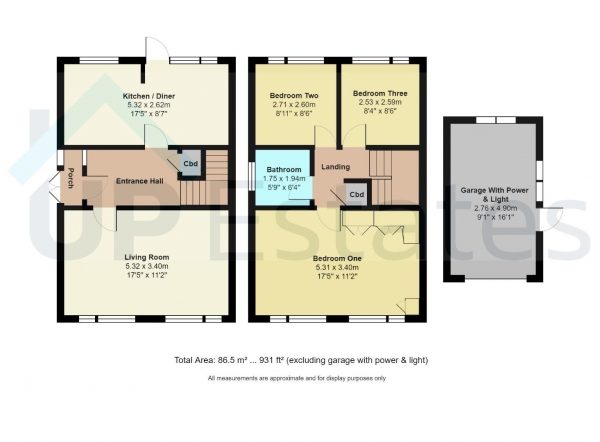 Floor Plan Image for 3 Bedroom Semi-Detached House for Sale in Alderminster Road, Coventry