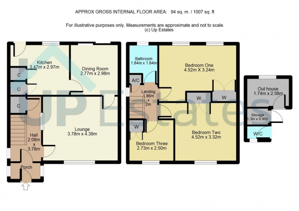 Floor Plan Image for 3 Bedroom Semi-Detached House to Rent in Macdonald Road, Coventry