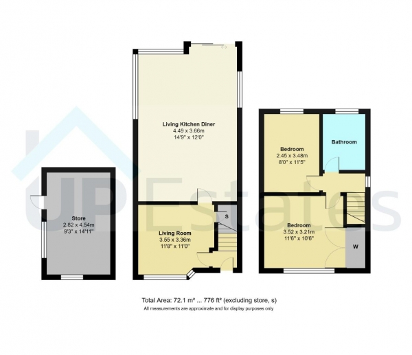 Floor Plan Image for 2 Bedroom End of Terrace House for Sale in Farren Road, Coventry