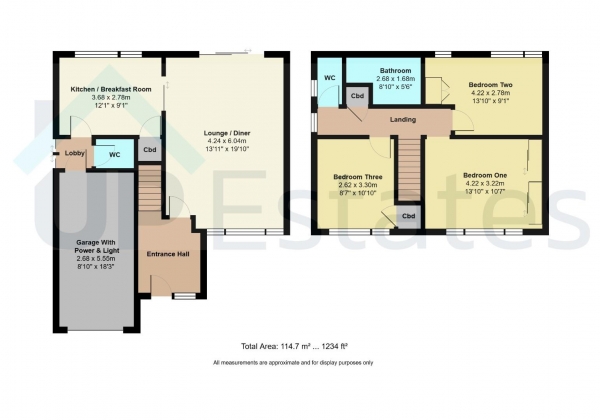 Floor Plan Image for 3 Bedroom Detached House for Sale in Mantilla Drive, Stivichall Grange, Coventry