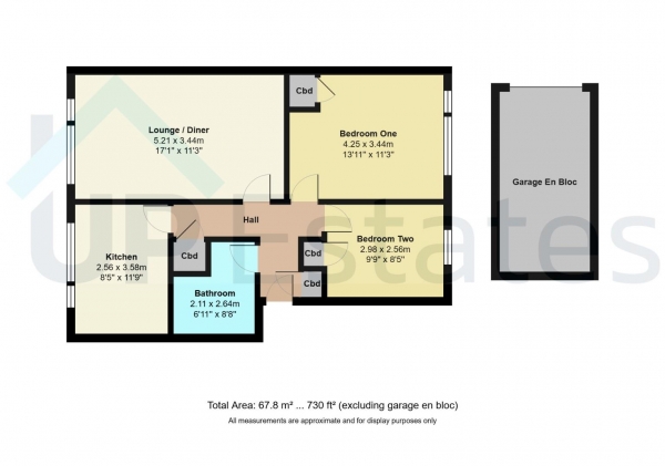 Floor Plan Image for 2 Bedroom Apartment for Sale in Bankside Close, Coventry