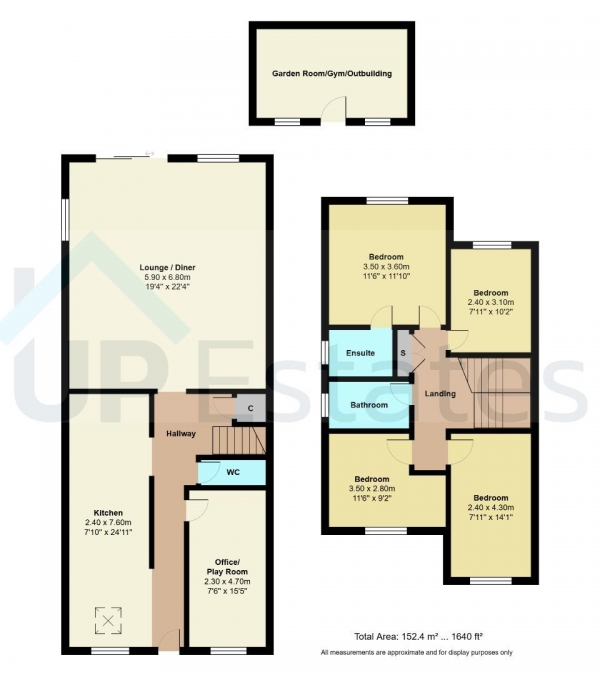 Floor Plan Image for 4 Bedroom Detached House for Sale in Brooklea, Bedworth