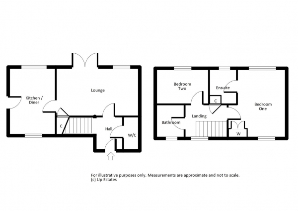 Floor Plan Image for 2 Bedroom End of Terrace House to Rent in Pridmore Road, Coventry