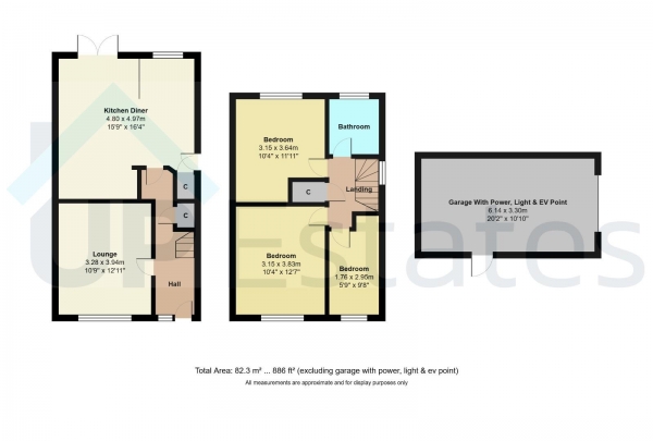 Floor Plan Image for 3 Bedroom Semi-Detached House for Sale in Canon Drive, Coventry