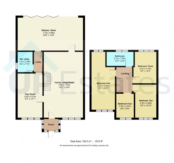 Floor Plan Image for 4 Bedroom Detached House for Sale in Dunnose Close, Coventry