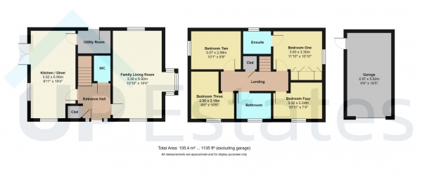 Floor Plan Image for 4 Bedroom Detached House for Sale in Blue Wood Avenue, Coventry